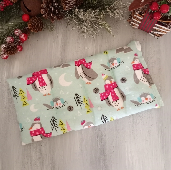 Microwavable Heating Pad Winter Penquins Heat Pack - Picture 4 of 7